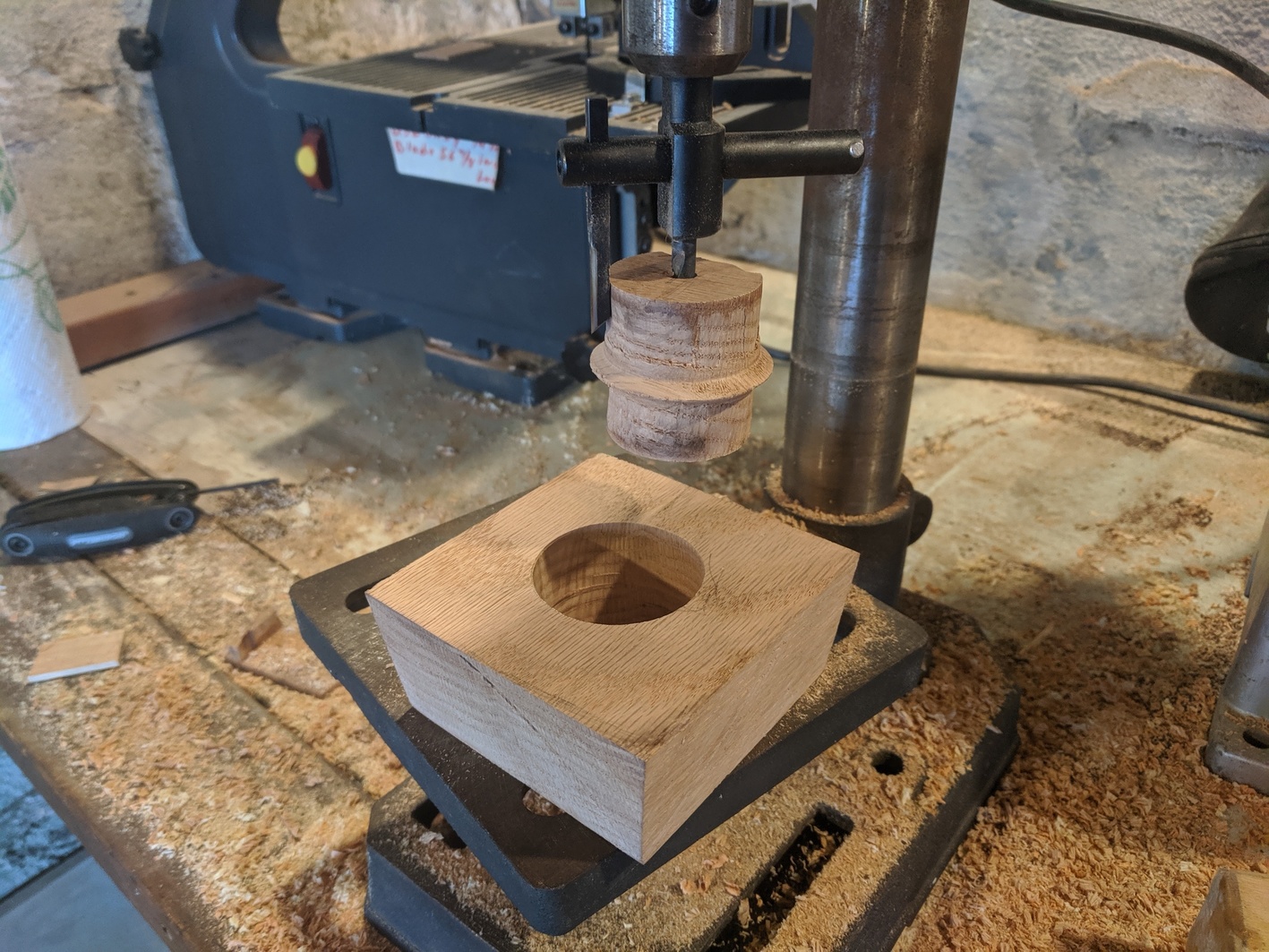 Walnut and Oak Coffee Grinder